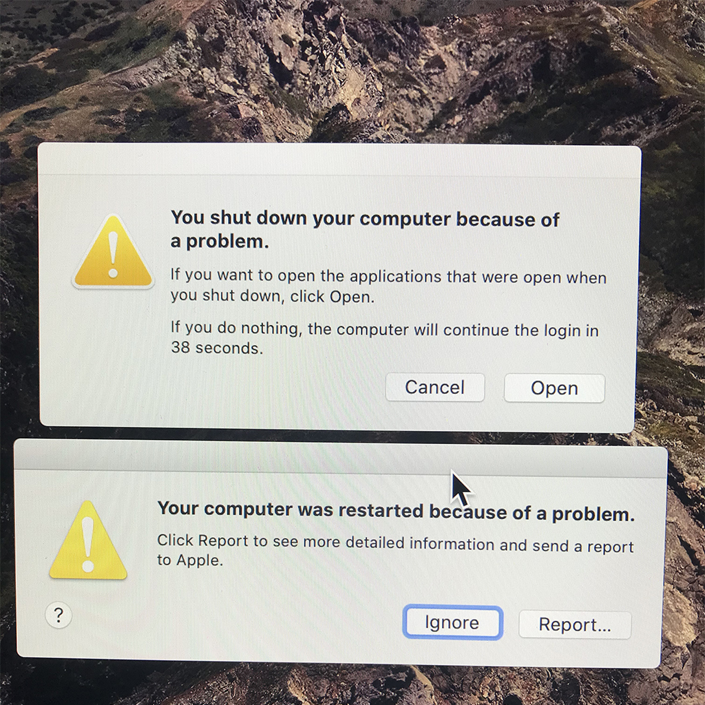 iMac with macOS Catalina freezes